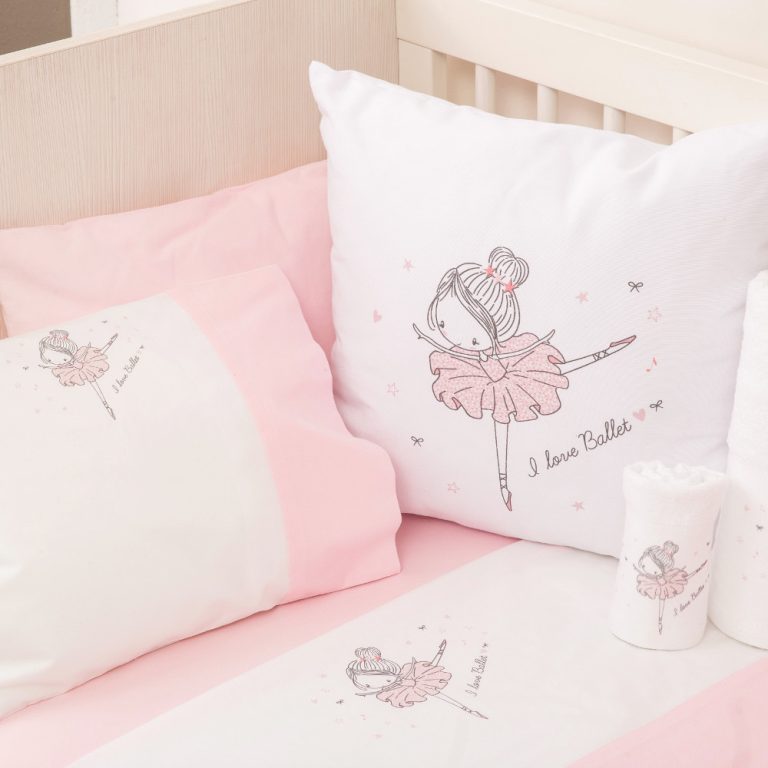 Μαξιλάρι Διακοσμητικό Printed Ballet 45 x 45 cm  100% Βαμβάκι Λευκό BOREA - Image 3