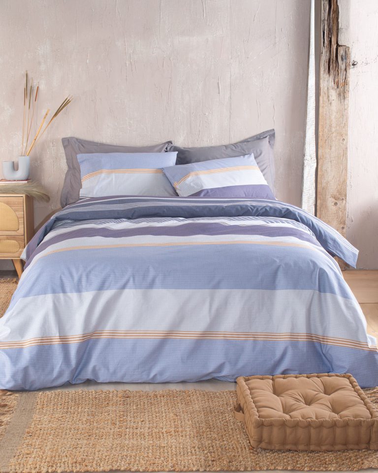 BOOST ΜΠΛΕ - ΣΕΤ ΣΕΝΤΟΝΙΑ DIVA KING SIZE (270Χ290) KING SIZE (270Χ290) 100% ΒΑΜΒΑΚΙ Rythmos - Image 2