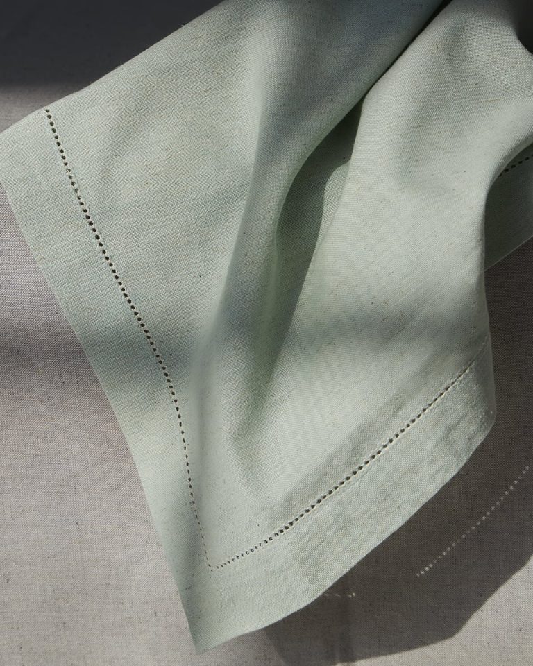 faro-petseta-fagitou-fistiki-1.jpg Μονόχρωμη Cottonlinen Πετσέτα Φαγητού με Αζούρ Faro 53x53 53x53cm Φιστικί της Pennie - Image 1