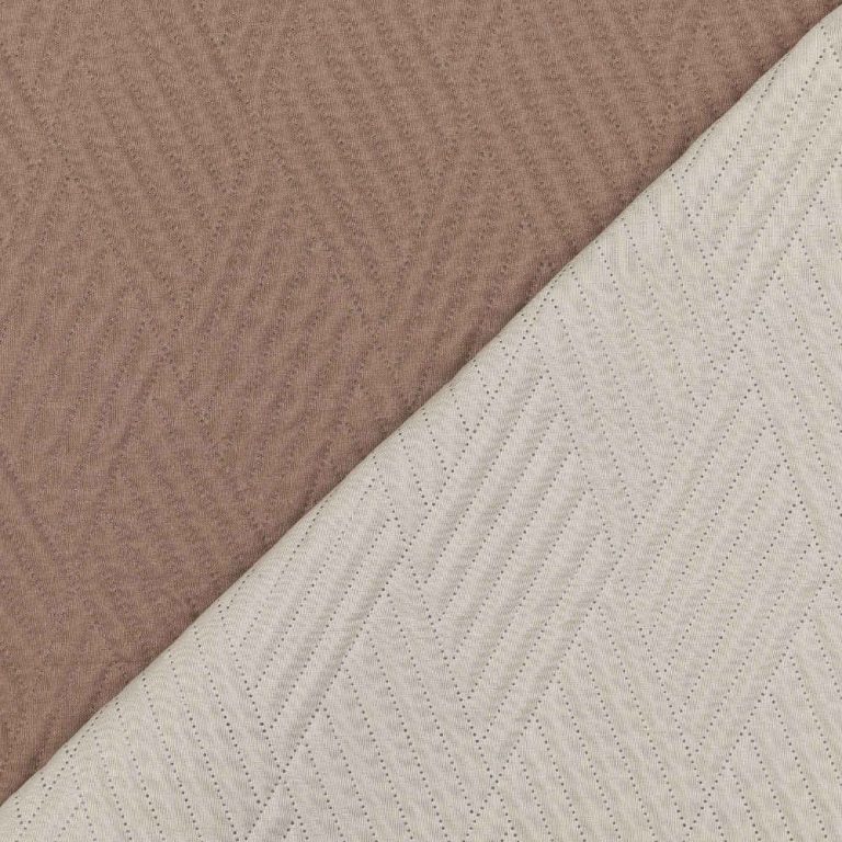 kouverli-diamond-ekrou-kafe-5.jpg Κουβερλί Diamond Υπέρδιπλο 220 x 240 cm  100% Πολυέστερ Γκρι-Γκρι ανοιχτό BOREA - Image 6