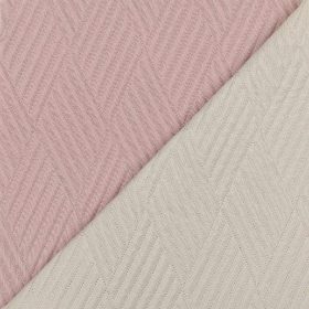 Κουβερλί Diamond Μονό 160 x 240 cm 100% Πολυέστερ Ροζέ-Εκρού BOREA - Image 5