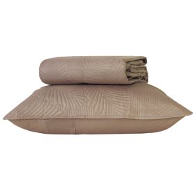 Κουβερλί Σετ Tropical Υπέρδιπλο 220 x 240 cm + (2) 50 x 70 cm 100% Πολυέστερ Γκρι BOREA - Image 7