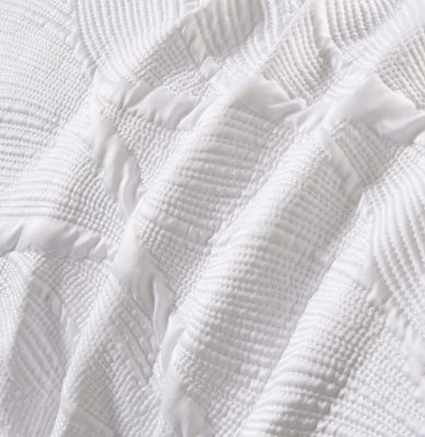 Lily (White) Bedspead 100% microsatin & καπιτονέ κέντημα 250x240 + Mαξ/θήκες 50x70/2τεμ Liolios Home - Image 4