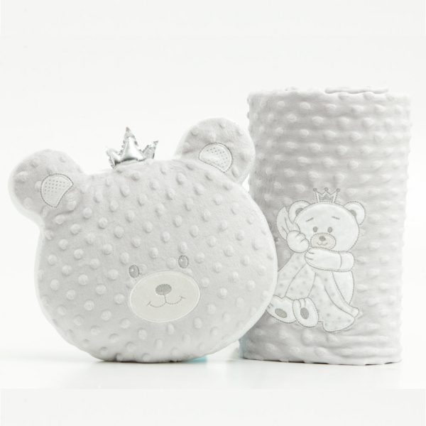 Μαξιλάρι Διακοσμητικό Angel Bear 30 x 25 cm  100% Πολυέστερ Γκρι BOREA - Image 9