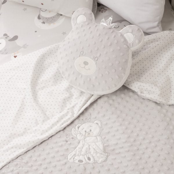 Μαξιλάρι Διακοσμητικό Angel Bear 30 x 25 cm  100% Πολυέστερ Γκρι BOREA - Image 2