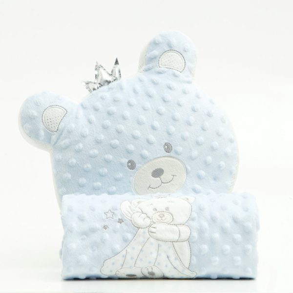 Μαξιλάρι Διακοσμητικό Angel Bear 30 x 25 cm  100% Πολυέστερ Γκρι BOREA - Image 7