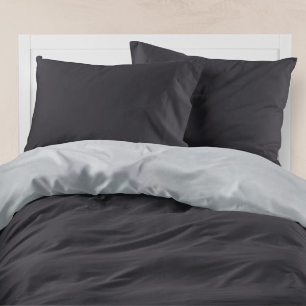 Παπλωματοθήκη Μονόχρωμη Solid Μονή 160 x 240 cm  100% Βαμβάκι Καφέ-Μπεζ BOREA - Image 10