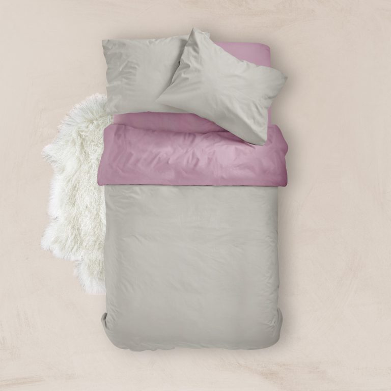 Παπλωματοθήκη Μονόχρωμη Solid Υπέρδιπλη 220 x 240 cm  100% Βαμβάκι Καφέ-Μπεζ BOREA - Image 13