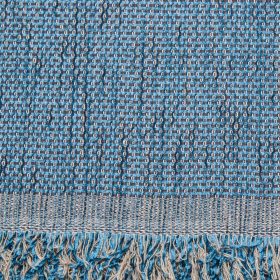 Ριχτάρι Τριθέσιο 4 Season 180 x 280 cm  50% Σενίλ -50% Βαμβάκι Πετρόλ BOREA - Image 8