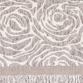 Ριχτάρι Σενίλ Διθέσιο Roses 180 x 250 cm  100% Πολυέστερ Ροζέ BOREA - Image 5