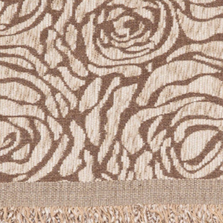 Ριχτάρι Σενίλ Διθέσιο Roses 180 x 250 cm  100% Πολυέστερ Ροζέ BOREA - Image 3