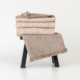 Ριχτάρι Σενίλ Τριθέσιο Square 180 x 300 cm 100% Πολυέστερ Μπεζ BOREA - Image 16