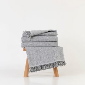 Ριχτάρι Βαμβακερό Τετραθέσιο Aztek 180 x 350 cm  100% Βαμβάκι Γκρι BOREA - Image 3