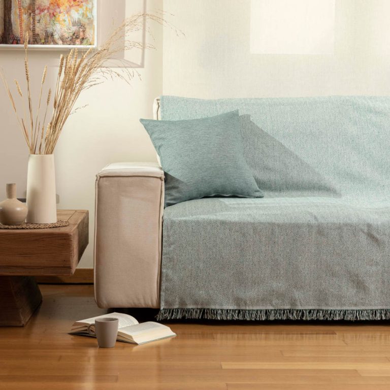 Ριχτάρι Βαμβακερό Τετραθέσιο Aztek 180 x 350 cm  100% Βαμβάκι Γκρι BOREA - Image 10