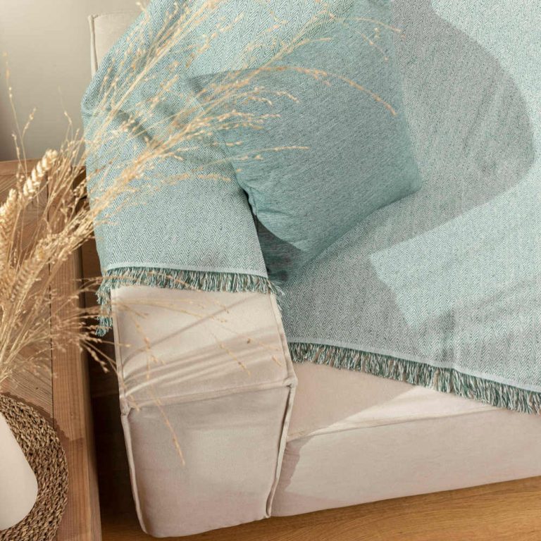 Ριχτάρι Βαμβακερό Τριθέσιο Aztek 180 x 300 cm  100% Βαμβάκι Γκρι BOREA - Image 8