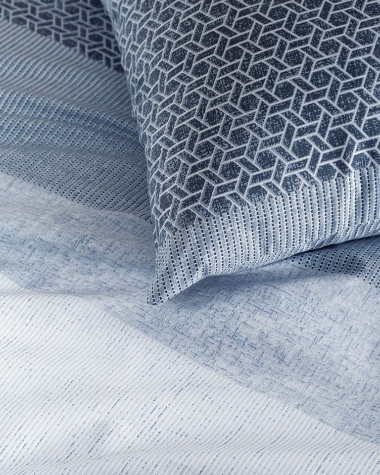 ROBIN ΜΠΛΕ - ΣΕΤ ΚΟΥΒΕΡΛΙ NEXT ΥΠΕΡΔΙΠΛΟ (220Χ240) ΥΠΕΡΔΙΠΛΟ (220Χ240) 50% ΒΑΜΒΑΚΙ - 50% ΠΟΛΥΕΣΤΕΡΑΣ Rythmos - Image 4