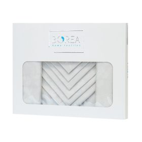 Τραπεζομάντηλο Βελονάκι Ηρώ 140 x 260 cm + (12) 45 x 45 cm  100% Βαμβάκι Λευκό BOREA - Image 8