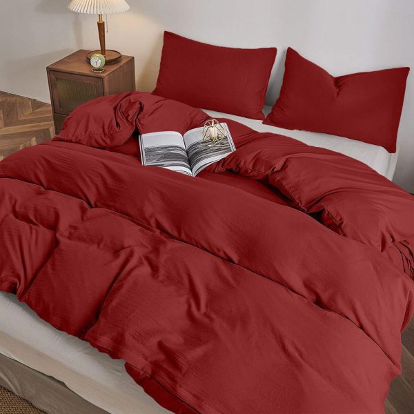 LINO ΜΑΞΙΛΑΡΟΘΗΚΕΣ MODERNA BORDEAUX 50X70 100% Βαμβάκι Περκάλι