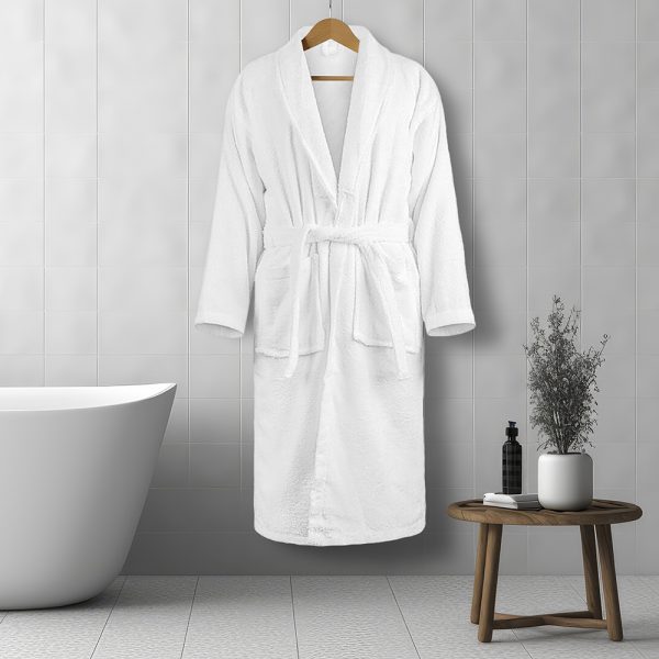 LINO ΜΠΟΥΡΝΟΥΖΙ SOLID WHITE M 100% Βαμβάκι
