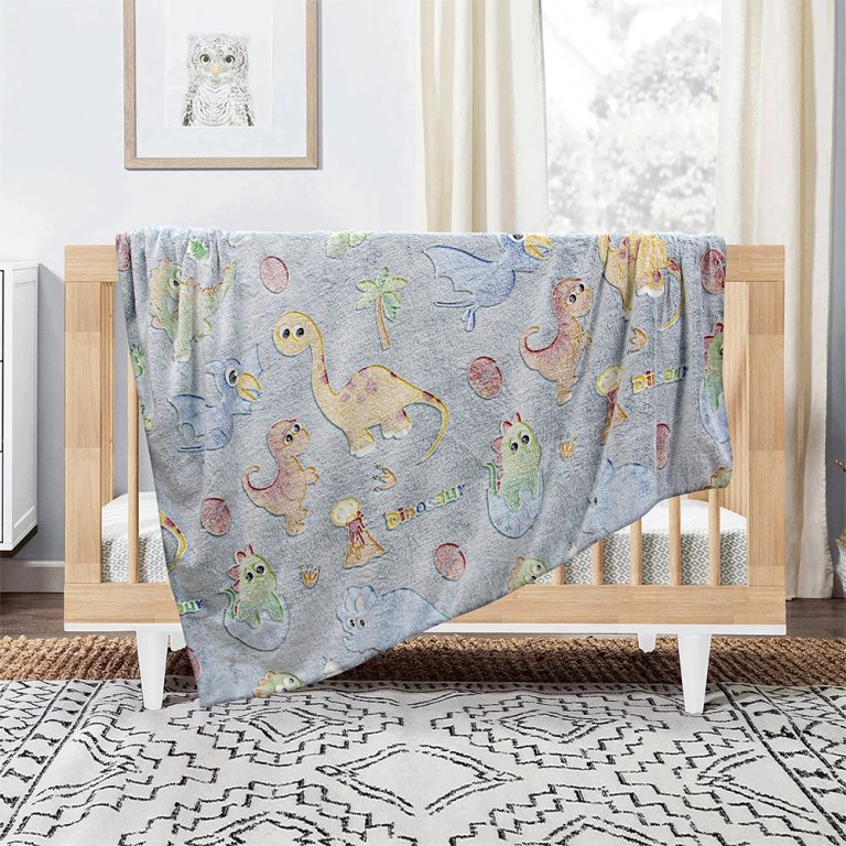 LINO ΚΟΥΒΕΡΤΑ FLEECE ΦΩΣΦΟΡΙΖΕ VOLCANO GREY-CIEL 110X150 100% Πολυέστερ - Image 3