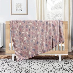 LINO ΚΟΥΒΕΡΤΑ FLEECE ΦΩΣΦΟΡΙΖΕ HERZ PINK 110X150 100% Πολυέστερ - Image 3