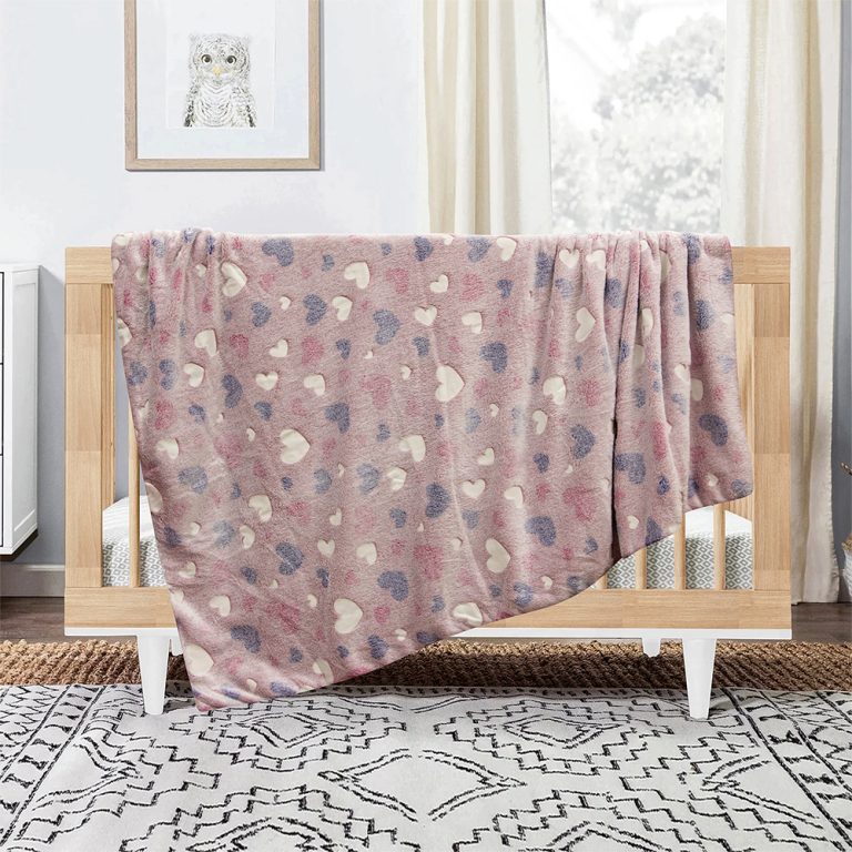 LINO ΚΟΥΒΕΡΤΑ FLEECE ΦΩΣΦΟΡΙΖΕ HERZ PINK 110X150 100% Πολυέστερ - Image 3