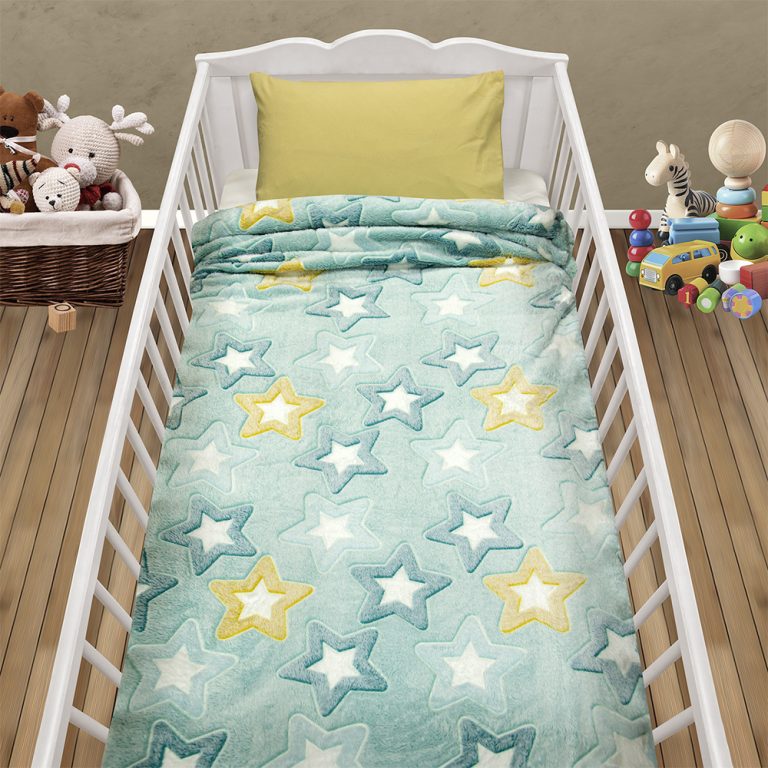 LINO ΚΟΥΒΕΡΤΑ FLEECE ΦΩΣΦΟΡΙΖΕ STER MINT 110X150 100% Πολυέστερ - Image 2