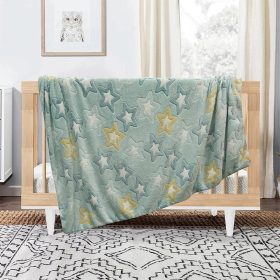 LINO ΚΟΥΒΕΡΤΑ FLEECE ΦΩΣΦΟΡΙΖΕ STER MINT 110X150 100% Πολυέστερ - Image 3