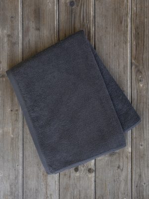Πετσέτα 80x180 Πισίνας Plaza - Dark Gray - VAT Dyed 460gsm - 100% Βαμβάκι της Nima Hotelling 100% Cotton, 460 gsm, VAT dyed Πισίνας 80x180