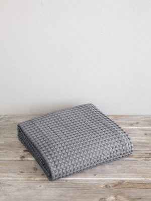 Κουβέρτα 220x240 Comfy - Medium Gray της Nima Home 100% Cotton Υπέρδιπλη 220x240