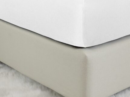 Σεντόνι Μονό με Λάστιχο - Tender White της Nima Home 100% Jersey Cotton Μονό με Λάστιχο 100x200+40