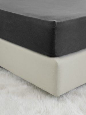 Σεντόνι Υπέρδιπλο με Λάστιχο - Tender Black της Nima Home 100% Jersey Cotton Υπέρδιπλο με Λάστιχο 160x200+40