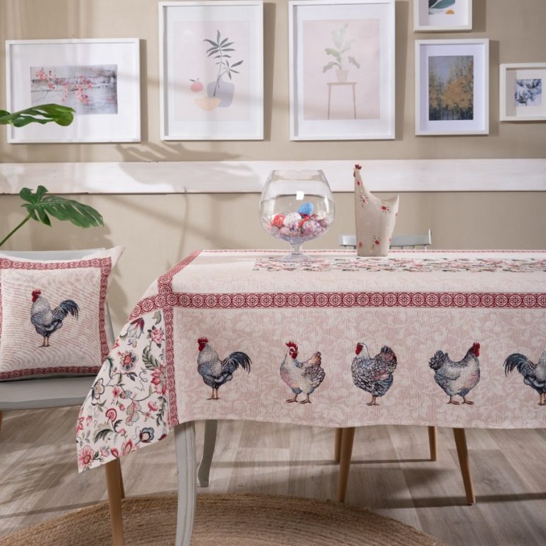 Τραπεζομάντηλο Rooster - 140x140cm της TEORAN - Image 3