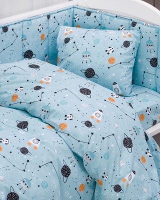 ASTROWORLD - ΠΑΠΛΩΜΑ ΒΡΕΦΙΚΟ 110X150 100% ΒΑΜΒΑΚΙ Rythmos