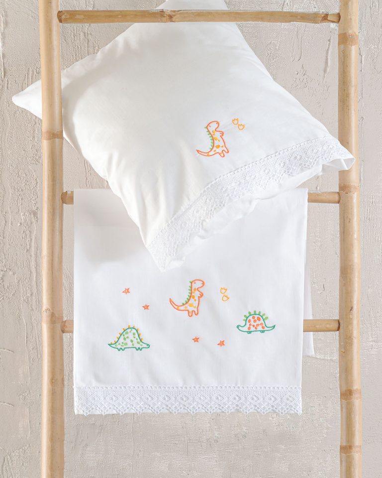 COOL DINOS - ΣΕΤ ΣΕΝΤΟΝΙΑ ΒΡΕΦΙΚΑ 3 ΤΕΜ. KENTHMA 100X160 100% ΒΑΜΒΑΚΙ Rythmos - Image 1