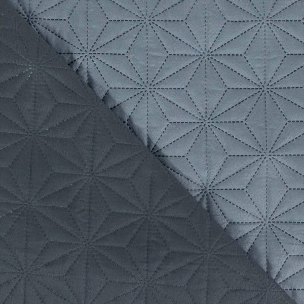 Κουβερλί Stellar Μονό 160 x 240 cm  100% Πολυέστερ Σιέλ-Γκρι BOREA - Image 6
