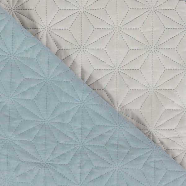 Κουβερλί Stellar Μονό 160 x 240 cm  100% Πολυέστερ Σιέλ-Γκρι BOREA - Image 7