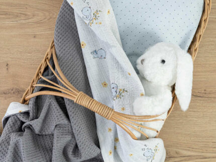 Κουβέρτα Αγκαλιάς Birdie 80 x 110 cm  80% Βαμβάκι-20% Πολυέστερ Ροζ BOREA