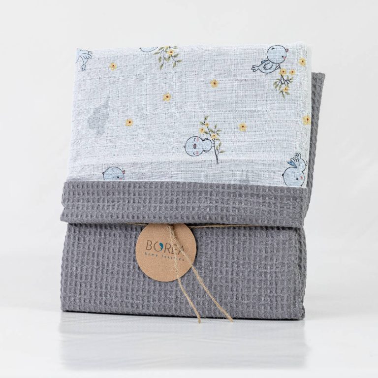 Κουβέρτα Αγκαλιάς Birdie 80 x 110 cm  80% Βαμβάκι-20% Πολυέστερ Ροζ BOREA - Image 3