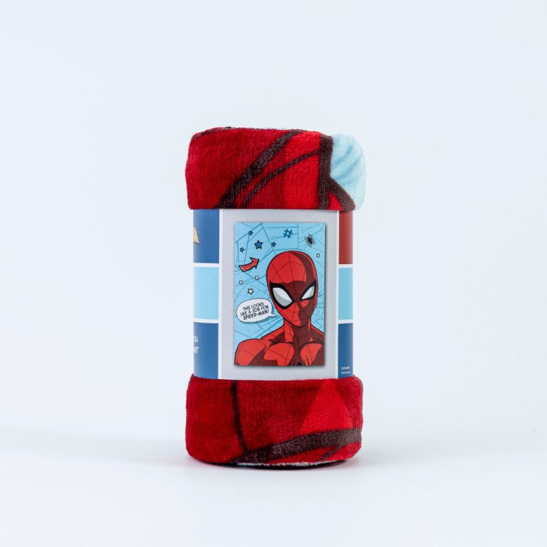 Κουβέρτα Flannel Spiderman Job 100 x 150 cm  100% Πολυέστερ Σιέλ BOREA - Image 2