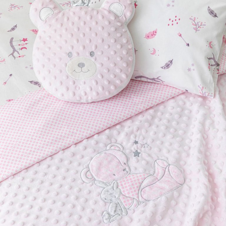 Κουβέρτα Κούνιας Buddies 110 x 140 cm  100% Πολυέστερ Σιέλ BOREA - Image 2