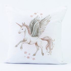 Μαξιλάρι Διακοσμητικό Printed Emeralda 45 x 45 cm  100% Βαμβάκι Λευκό BOREA