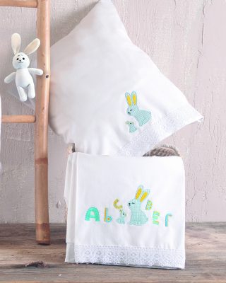 MIFFY ΣΙΕΛ - ΣΕΤ ΣΕΝΤΟΝΙΑ ΒΡΕΦΙΚΑ 3 ΤΕΜ. KENTHMA 100X160 100% ΒΑΜΒΑΚΙ Rythmos