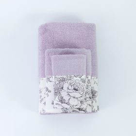 Πετσέτες Σετ 3ΤΜΧ Beatrice 70 x 140 / 50 x 90 / 30 x 50 cm  100% Βαμβάκι Πούδρα BOREA - Image 8