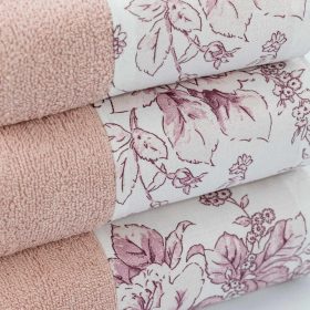 Πετσέτες Σετ 3ΤΜΧ Beatrice 70 x 140 / 50 x 90 / 30 x 50 cm  100% Βαμβάκι Πούδρα BOREA - Image 10