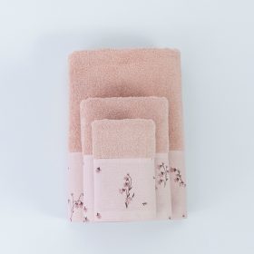 Πετσέτες Σετ 3ΤΜΧ Campanula 70 x 140 / 50 x 90 / 30 x 50 cm  100% Βαμβάκι Εκρού BOREA - Image 5