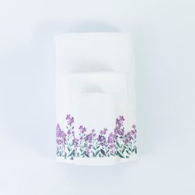 Πετσέτες Σετ 3ΤΜΧ Forget me Not 70 x 140 / 50 x 90 / 30 x 50 cm  100% Βαμβάκι Εκρού BOREA - Image 7