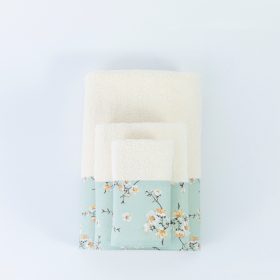 Πετσέτες Σετ 3ΤΜΧ Jasmine 70 x 140 / 50 x 90 / 30 x 50 cm 100% Βαμβάκι Πετρόλ BOREA - Image 9