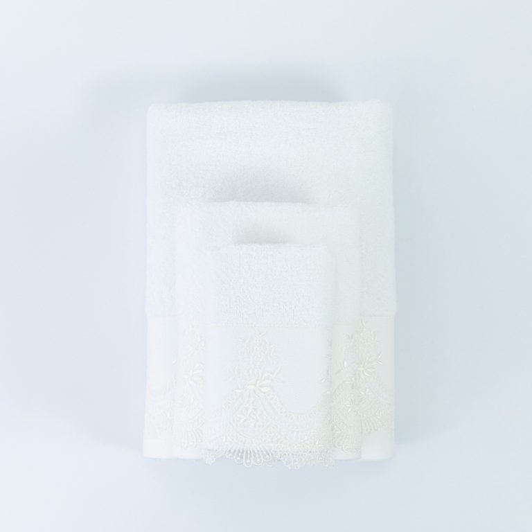 Πετσέτες Σετ 3ΤΜΧ Νεφέλη 70 x 140 / 50 x 90 / 30 x 50 cm  100% Βαμβάκι Εκρού BOREA - Image 7
