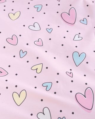 POP HEARTS - ΣΕΤ ΣΕΝΤΟΝΙΑ SYMBOL KING SIZE (270Χ290) KING SIZE (270Χ290) 100% ΒΑΜΒΑΚΙ Rythmos - Image 2